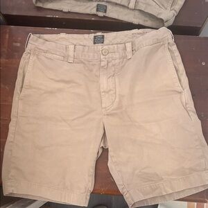 J. Crew Men's Flat Front Tan Shorts